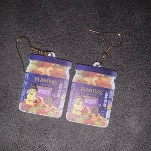 Planters Mix Nuts Snacks Products Earrings -43
